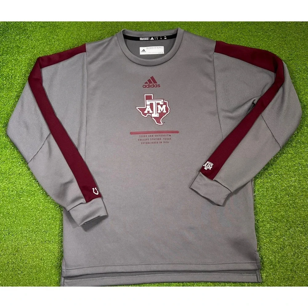 Texas A&M Team Issue Sweatshirt Med Aggie‎ Equestrian Crewneck Horseshoe Soft